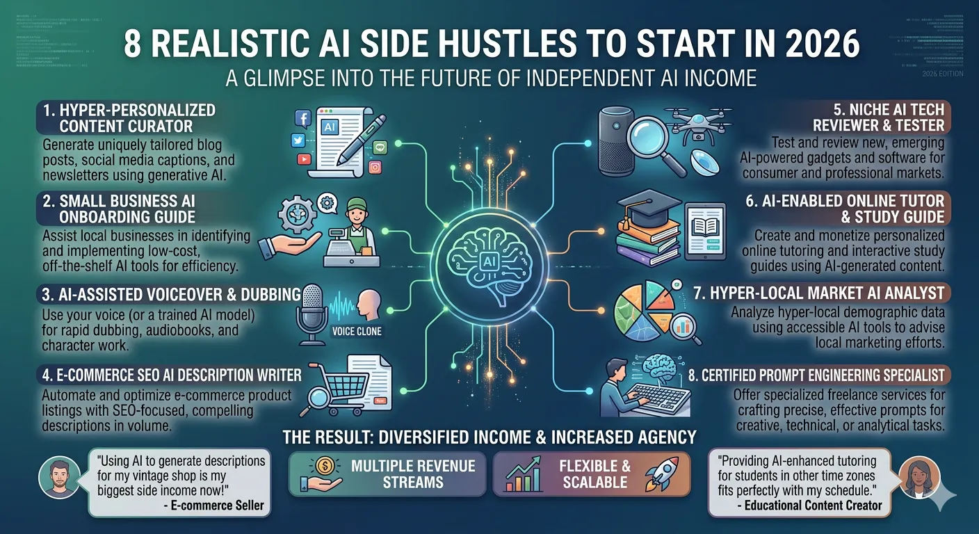 8 realistic ai side hustles to start in 2026 no coding required